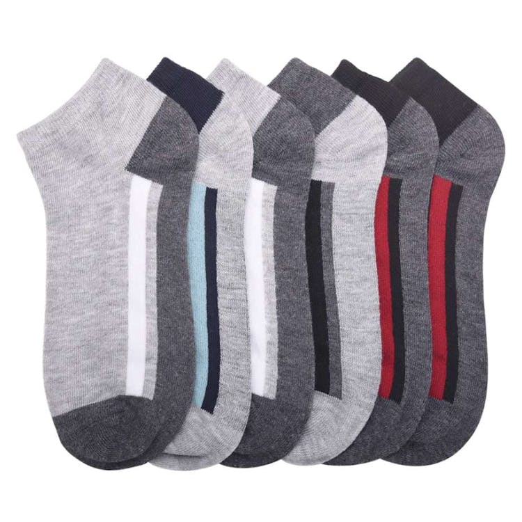 Men's Low-Cut Socks - Size 9-11 Assorted Colors