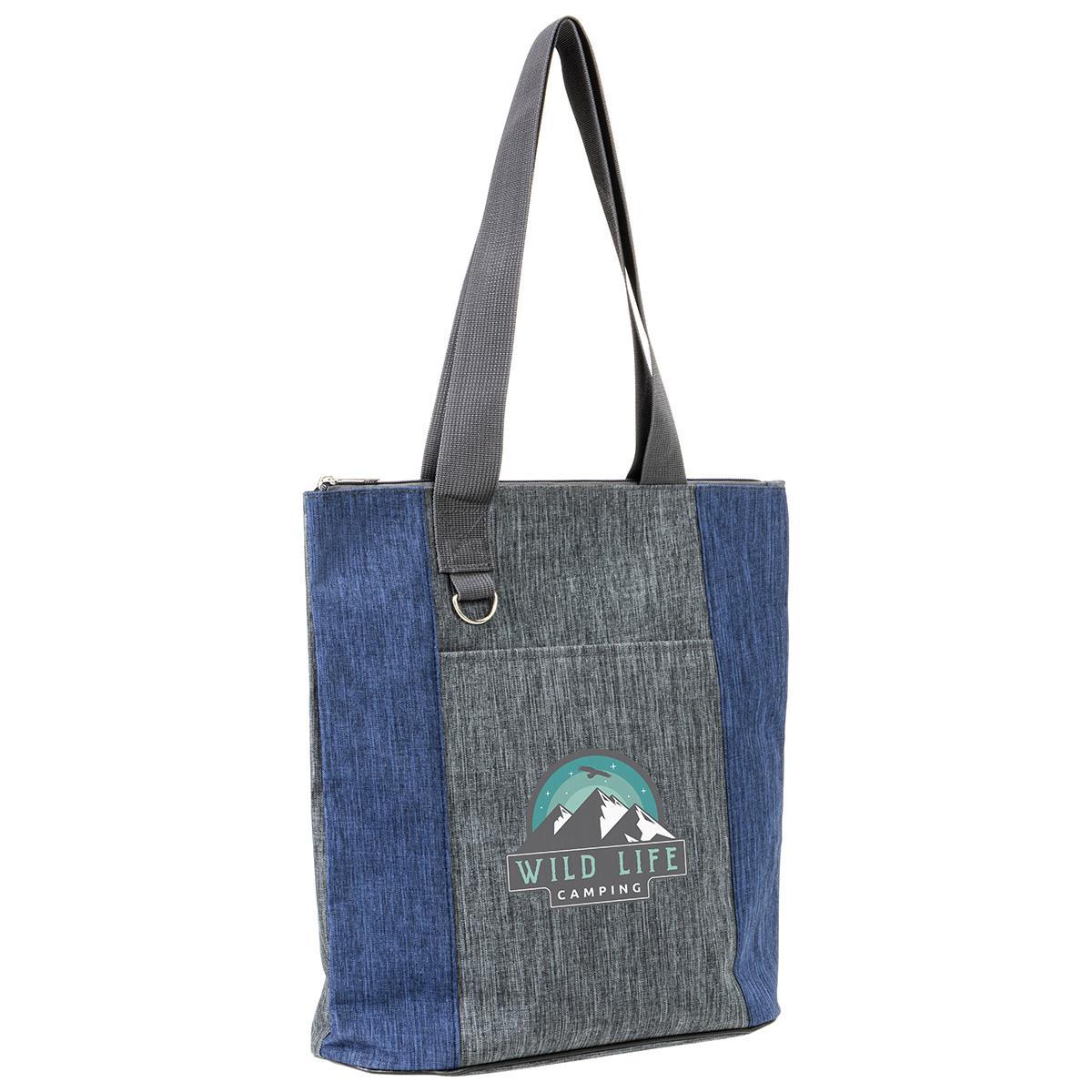 Kenmore Heathered Polyester Event Tote, custom tote bag with logo imprint 27