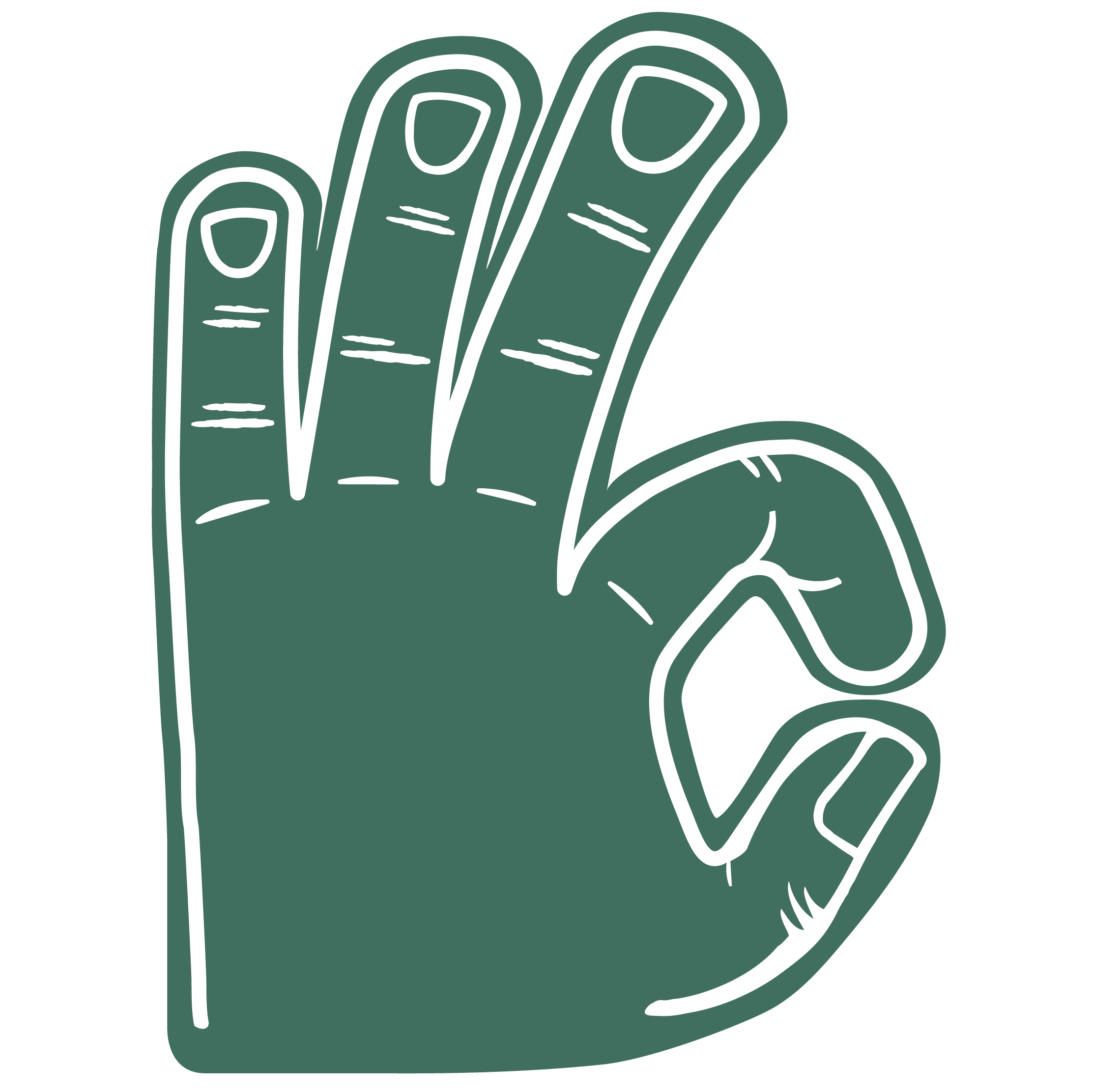 Basketball 3 Point Hand 8