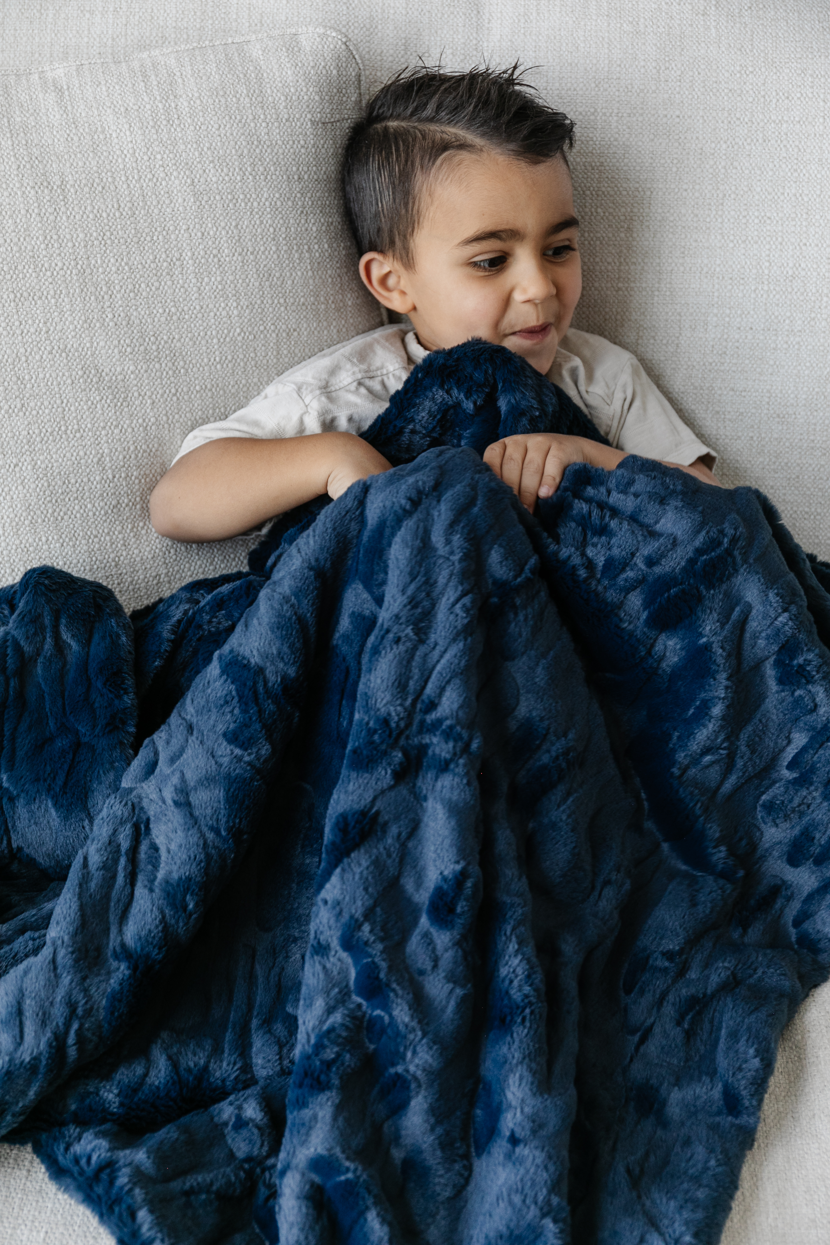 Patterned Faux Fur Zippered Midnight-XL Luxury Blanket (60x80) 3