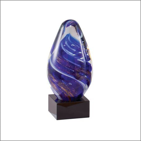 Purple Swirl Art Glass Award 2