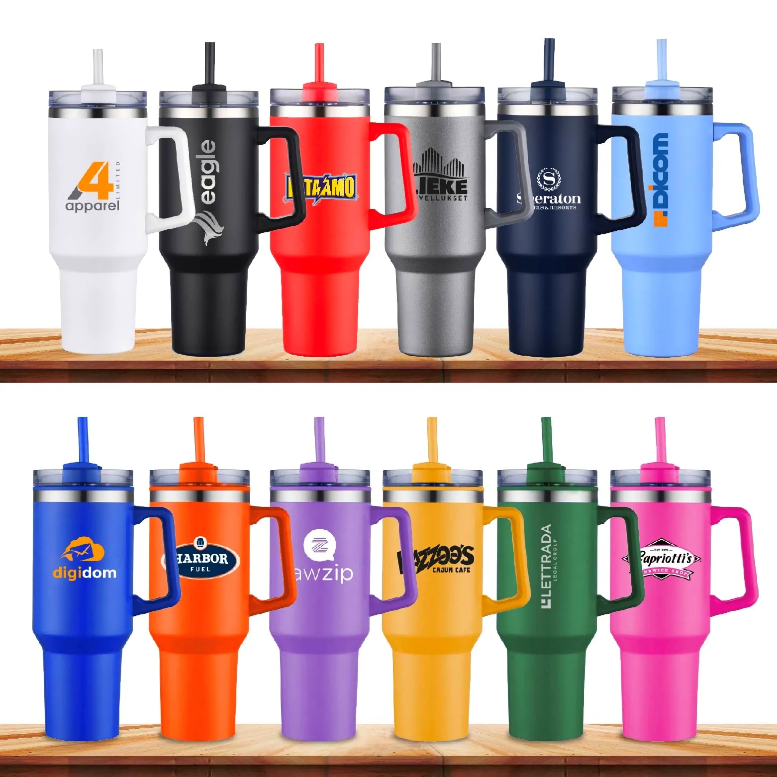 THE HIDRATOR - 40 oz. S/S TRAVEL MUG WITH HANDLE AND STRAW 6