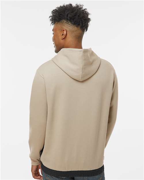 Unisex Mixed Media Hooded Sweatshirt - 23112 23