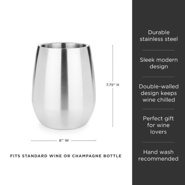 Viski® Stainless Steel Bottle Chiller 3