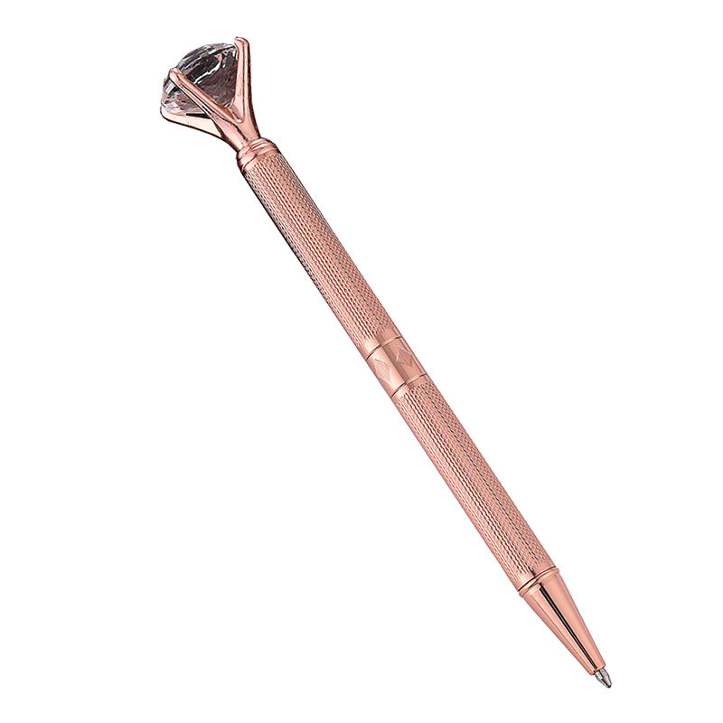 Carved Design Metal Ball Pen with Crystal Diamond 7