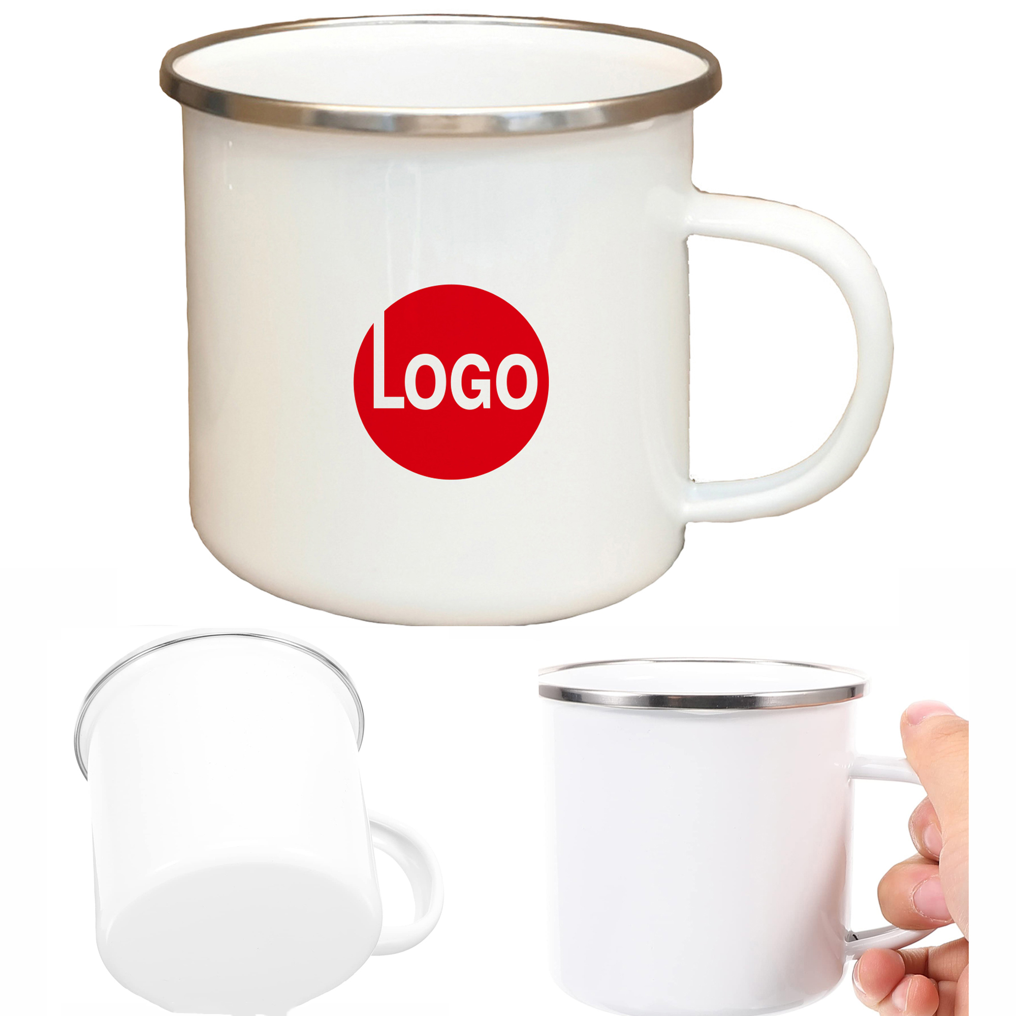 Enamel White Mug 3