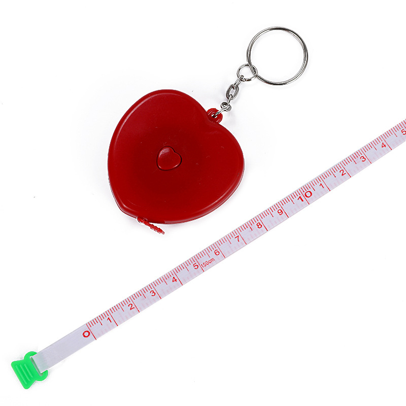 60 Inch Heart Shape Tape Measure with Keychain 1