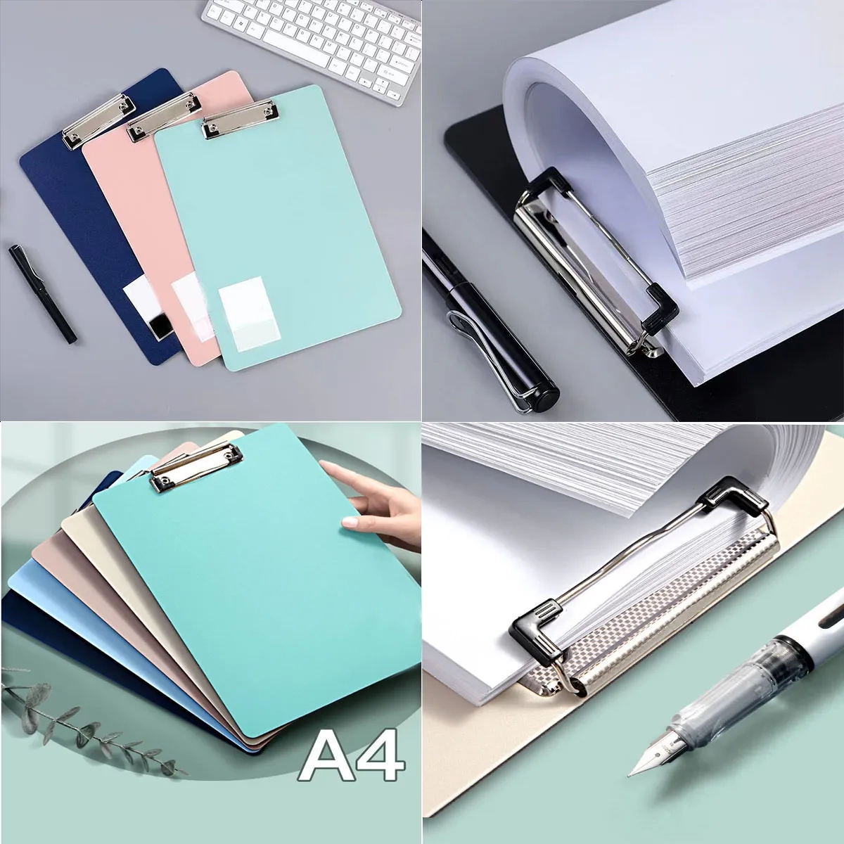 A4 Colorful Transparent Plastic Clipboard 4