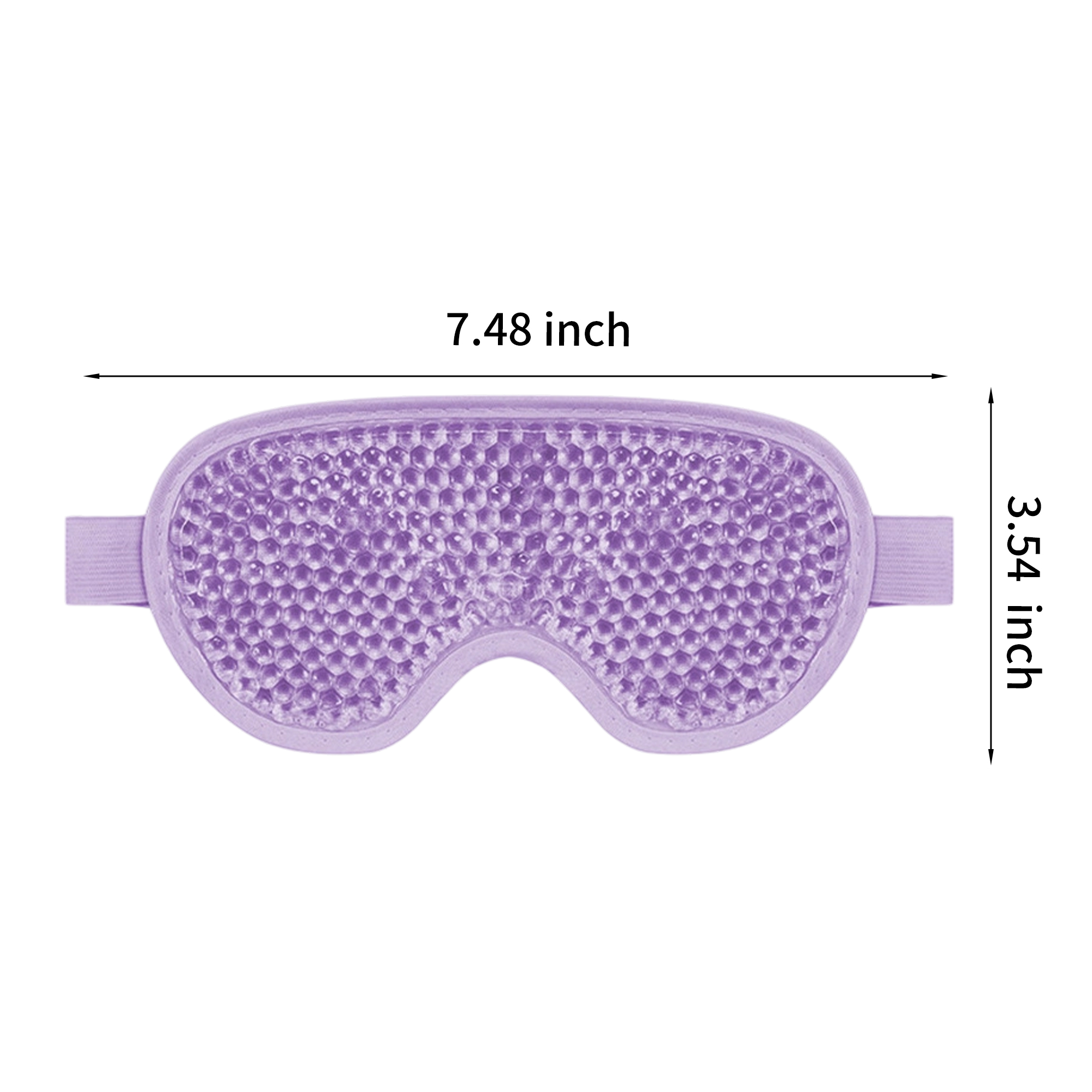Gel Bead Hot Cold Therapy Eye Mask With Elastic Strap 4