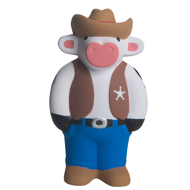 Cowboy Cow Stress Reliever 1
