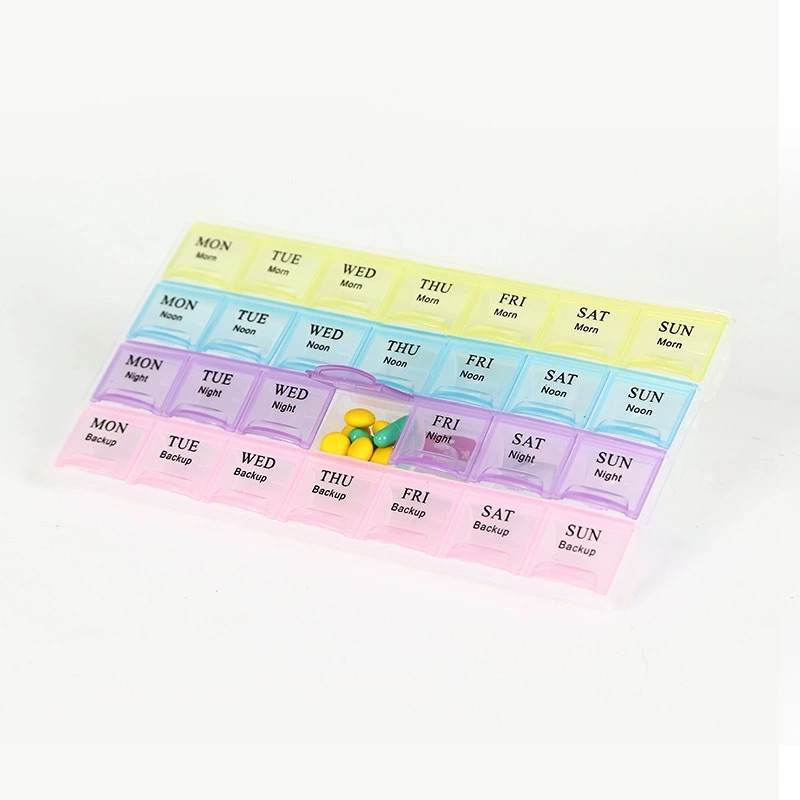 Weekly Medicine Box Pill Organizer 4 Times a Day 1