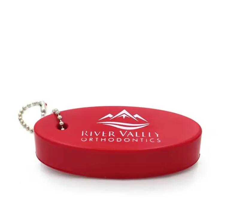 Oval PU Float Keychain 5