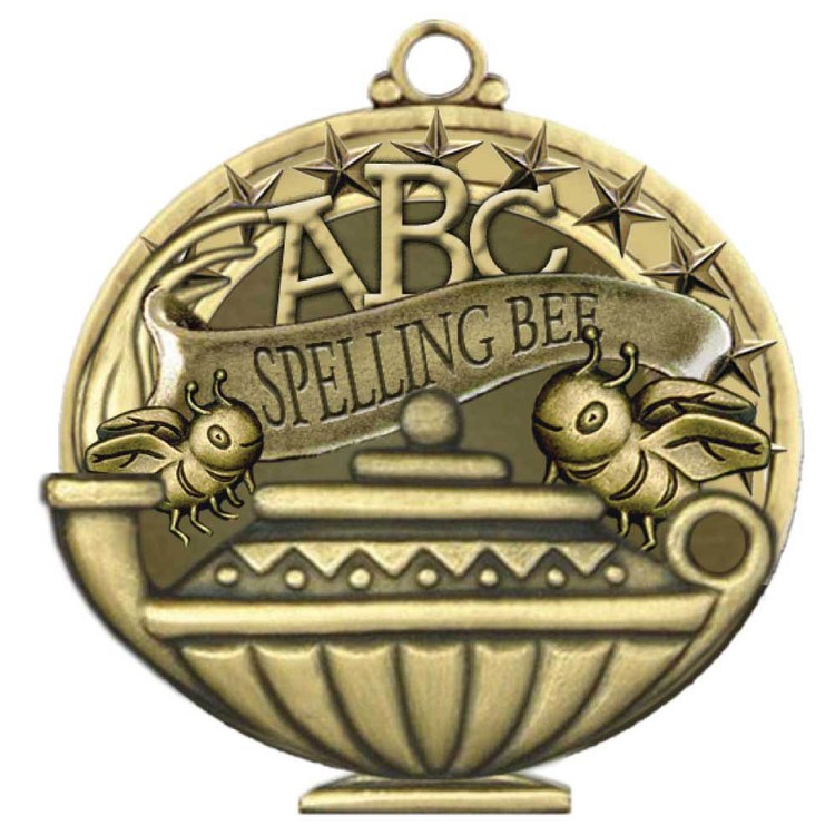 Spelling Bee Academic Performance Medallion (2")
