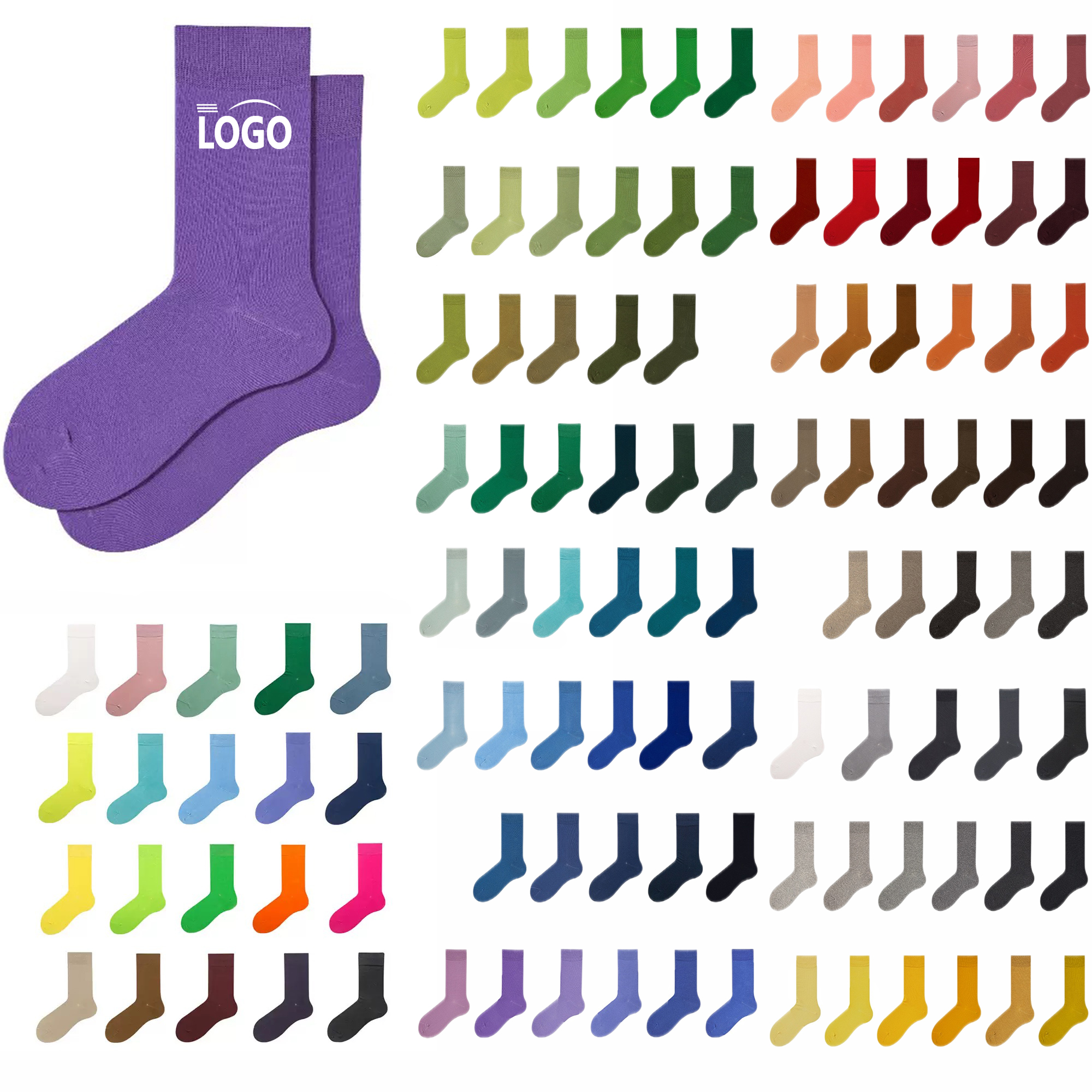 Custom Knit Jacquard Socks MOQ 10pcs 2