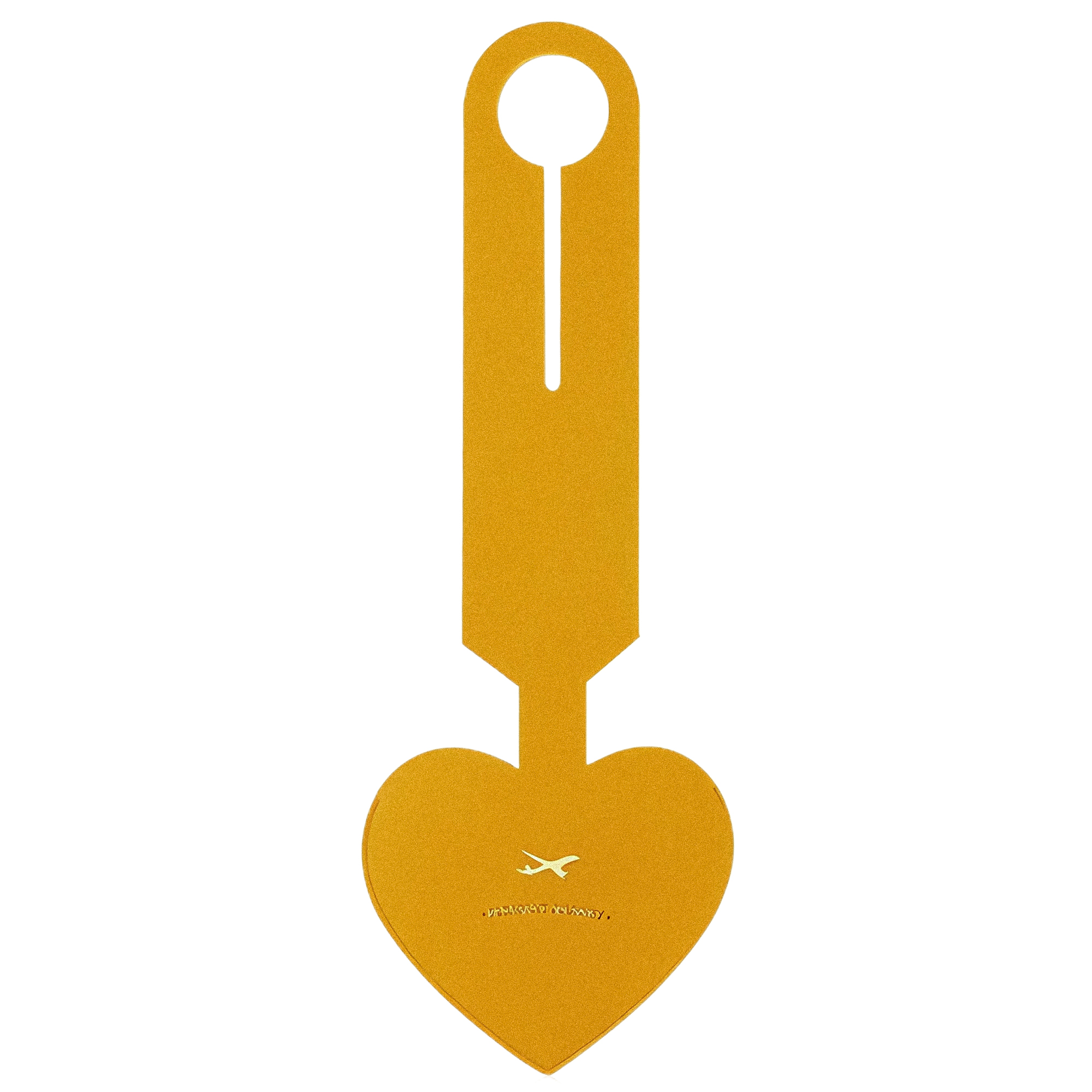 Heart-Shaped Luggage Tag- Durable Leather Travel ID Card Holder 6