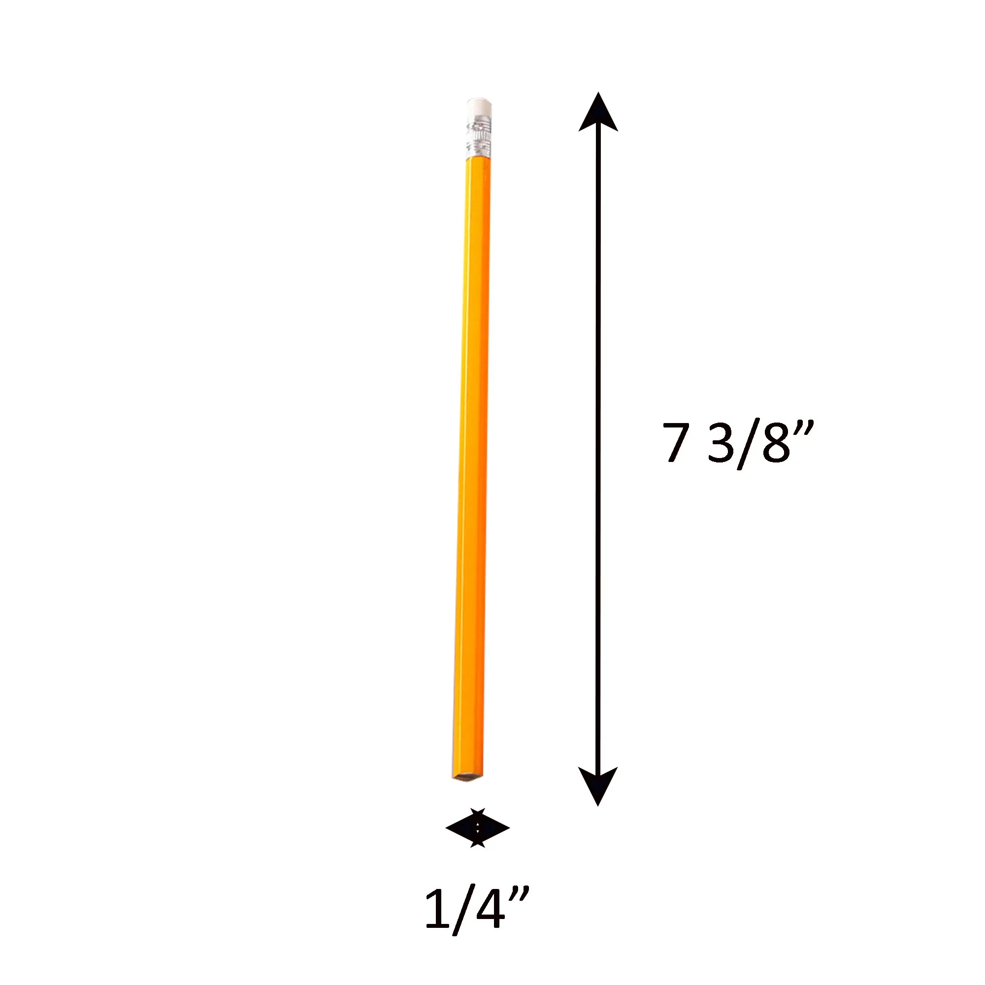 7.4" Lx 0.28"W Pencil  Stationary Pen 3