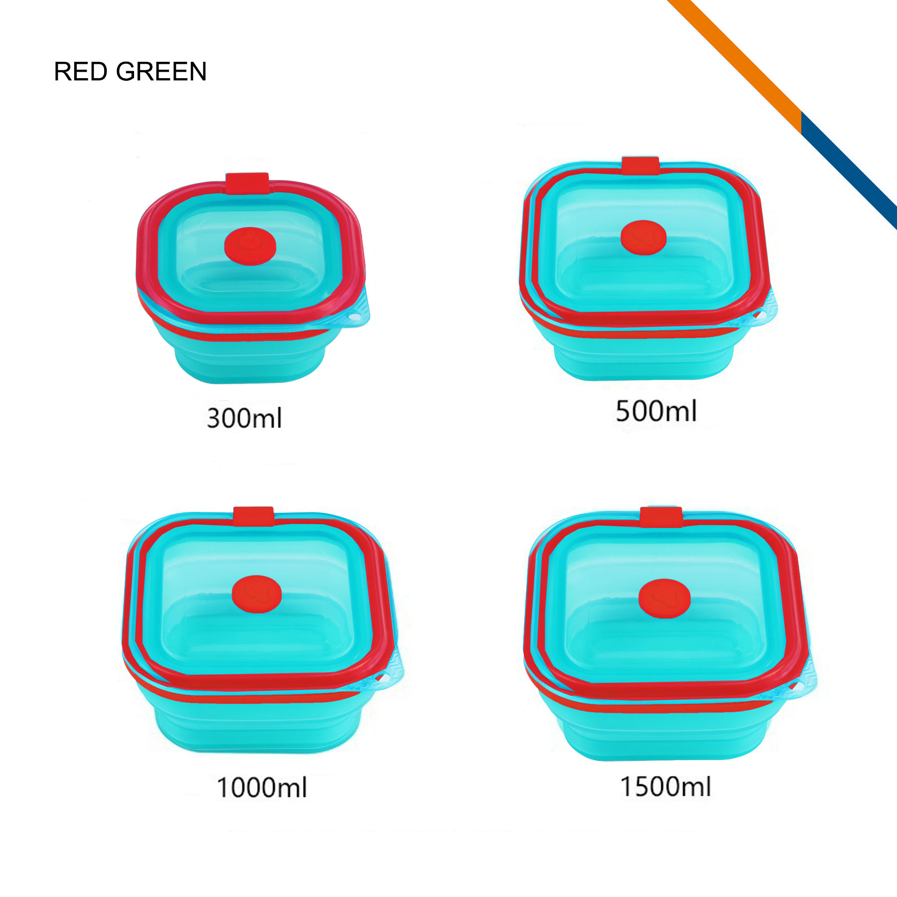 Corinne Collapsible Silicone Lunch Box 6