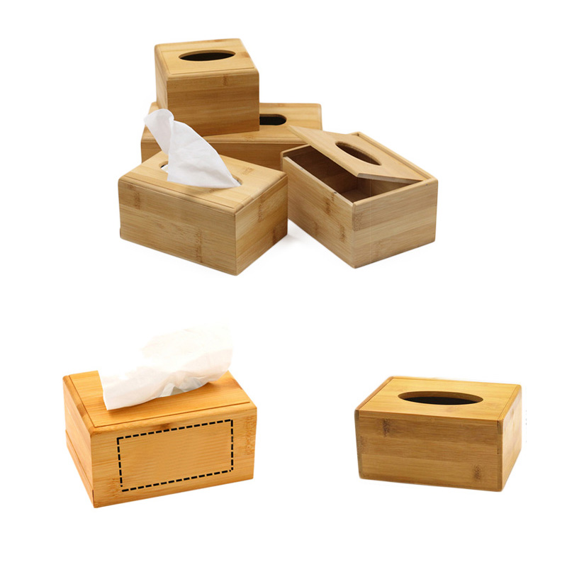 Bamboo Tissue Napkin Box 2