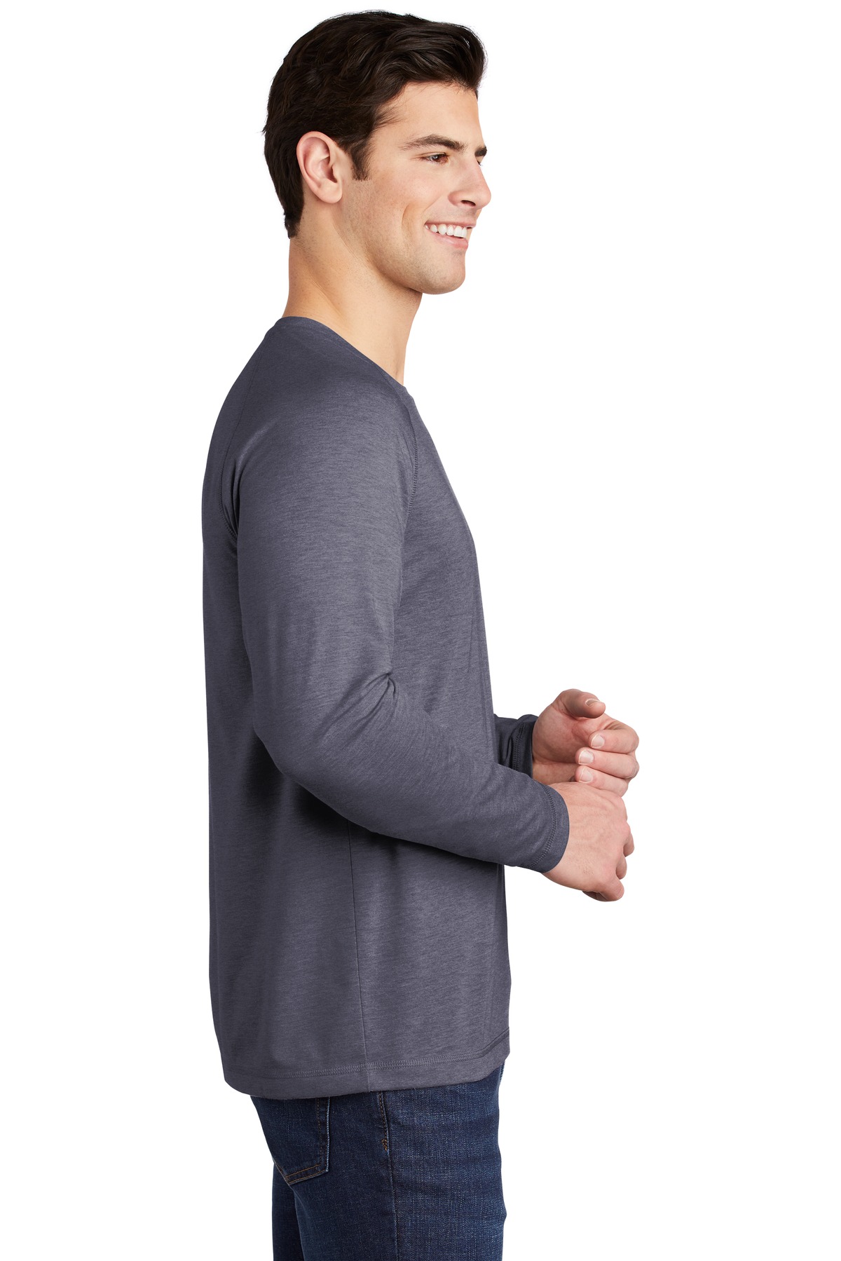 Sport-Tek® PosiCharge Long Sleeve Tri-Blend Wicking Raglan Tee 2