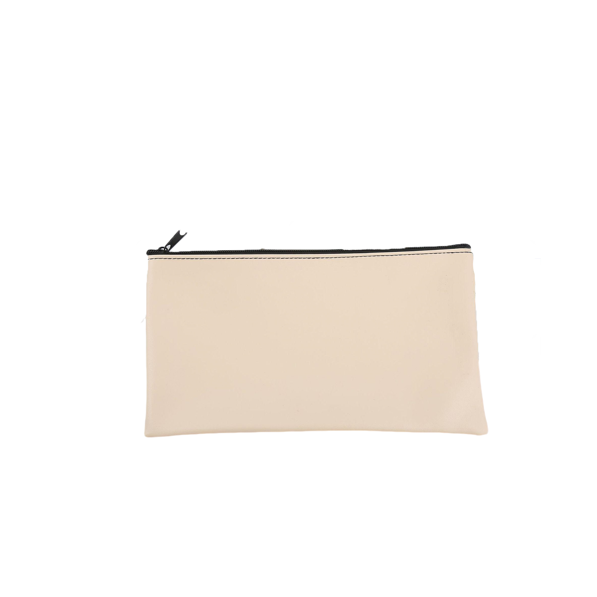 Faux Leather Bank Deposit Zipper Bag 6