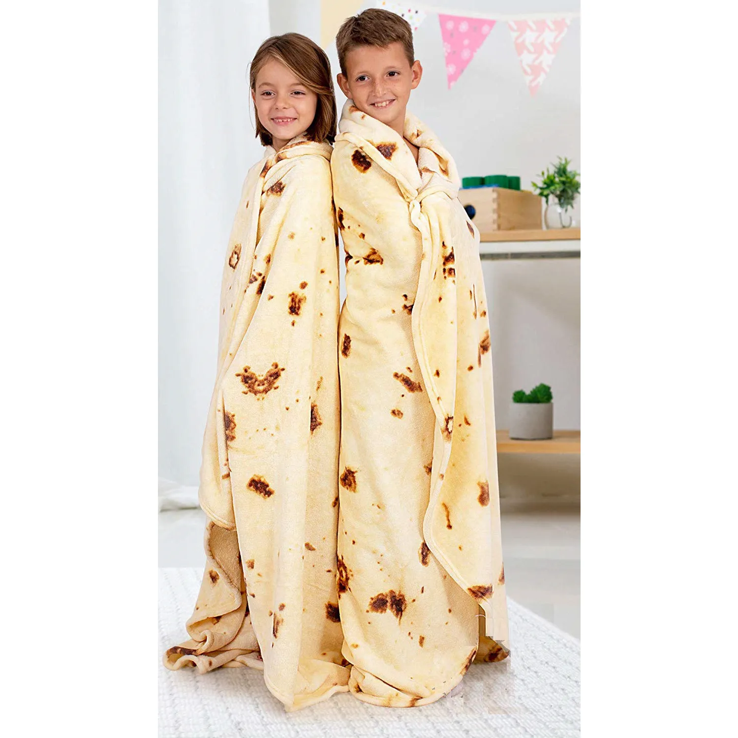 60"Double Sided Food Wrap Blanket for Kids Teens 1