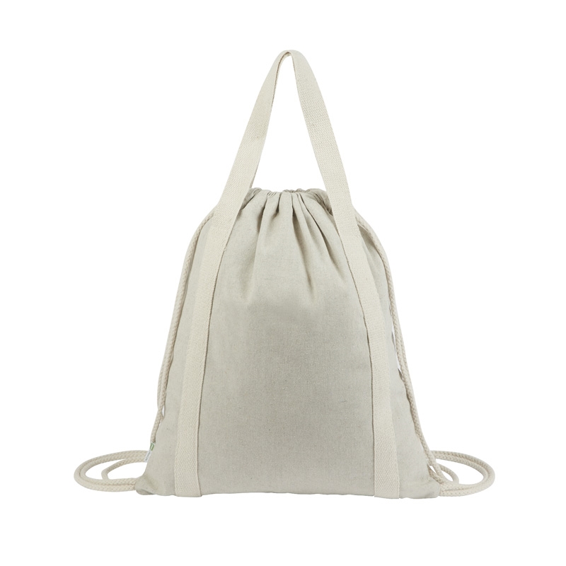 Renew II 9 oz. Recycled Cotton Drawstring Bag 11