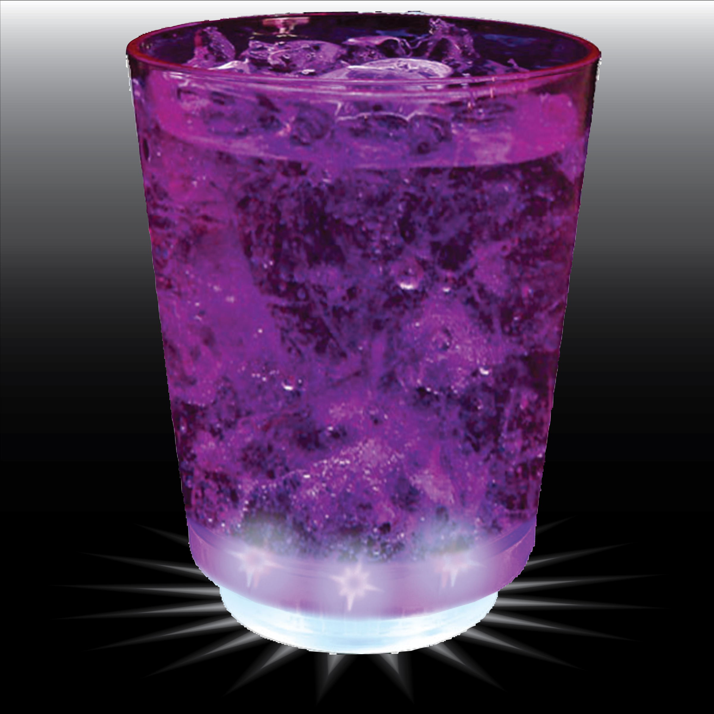12oz 5-Light Plastic Rocks Cup 2