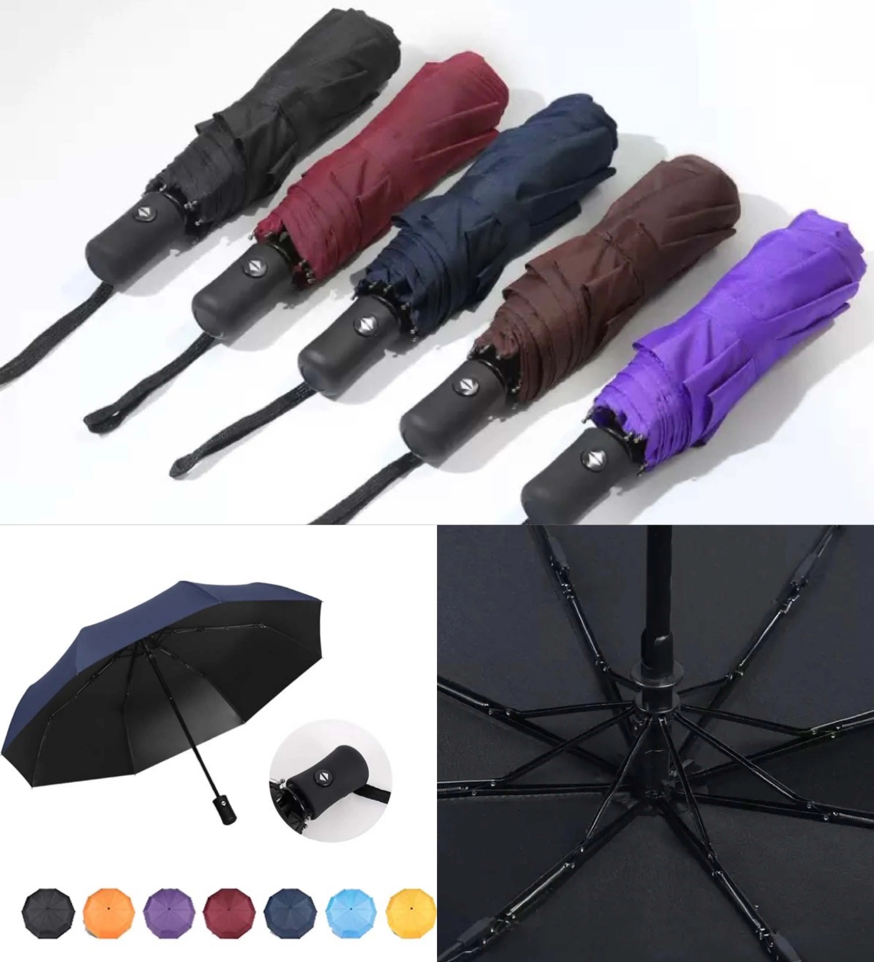 Automatic Double-duty Travel Umbrella 3