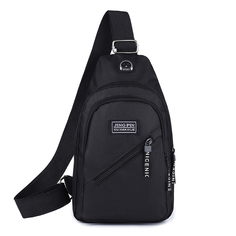 Oxford Sling Backpack With Earphone Port 13" x 6.7" x 3.54" 3