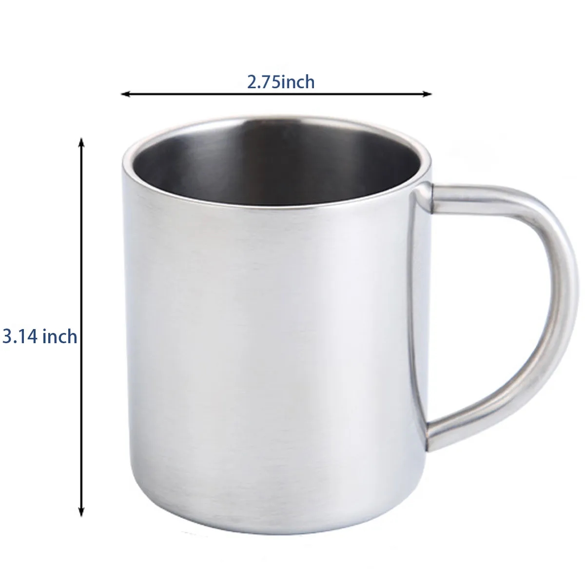 10 OZ Stainless Steel Double Walled Mugs 2