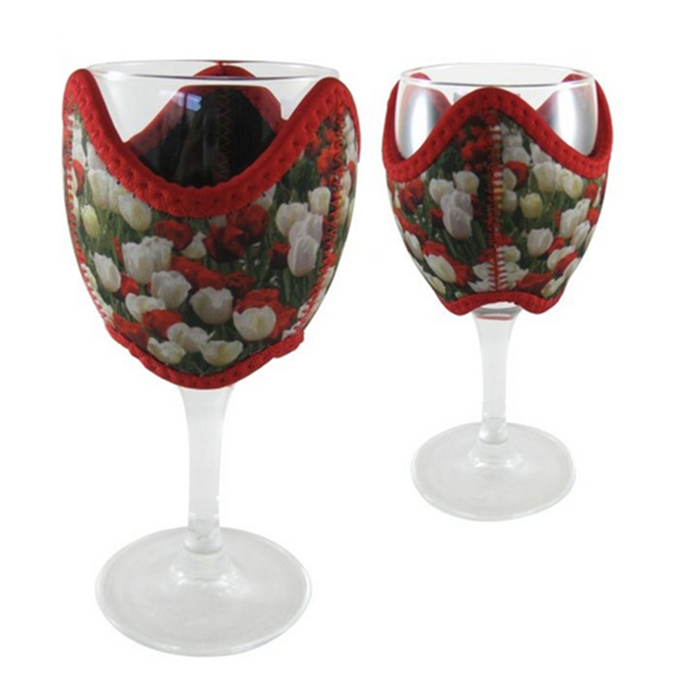 Neoprene Wine Glass Holder/Goblet Sleeve Lanyard 2