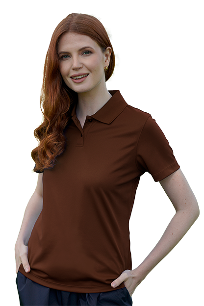 Women's Vansport Omega Solid Mesh Tech Polo 9