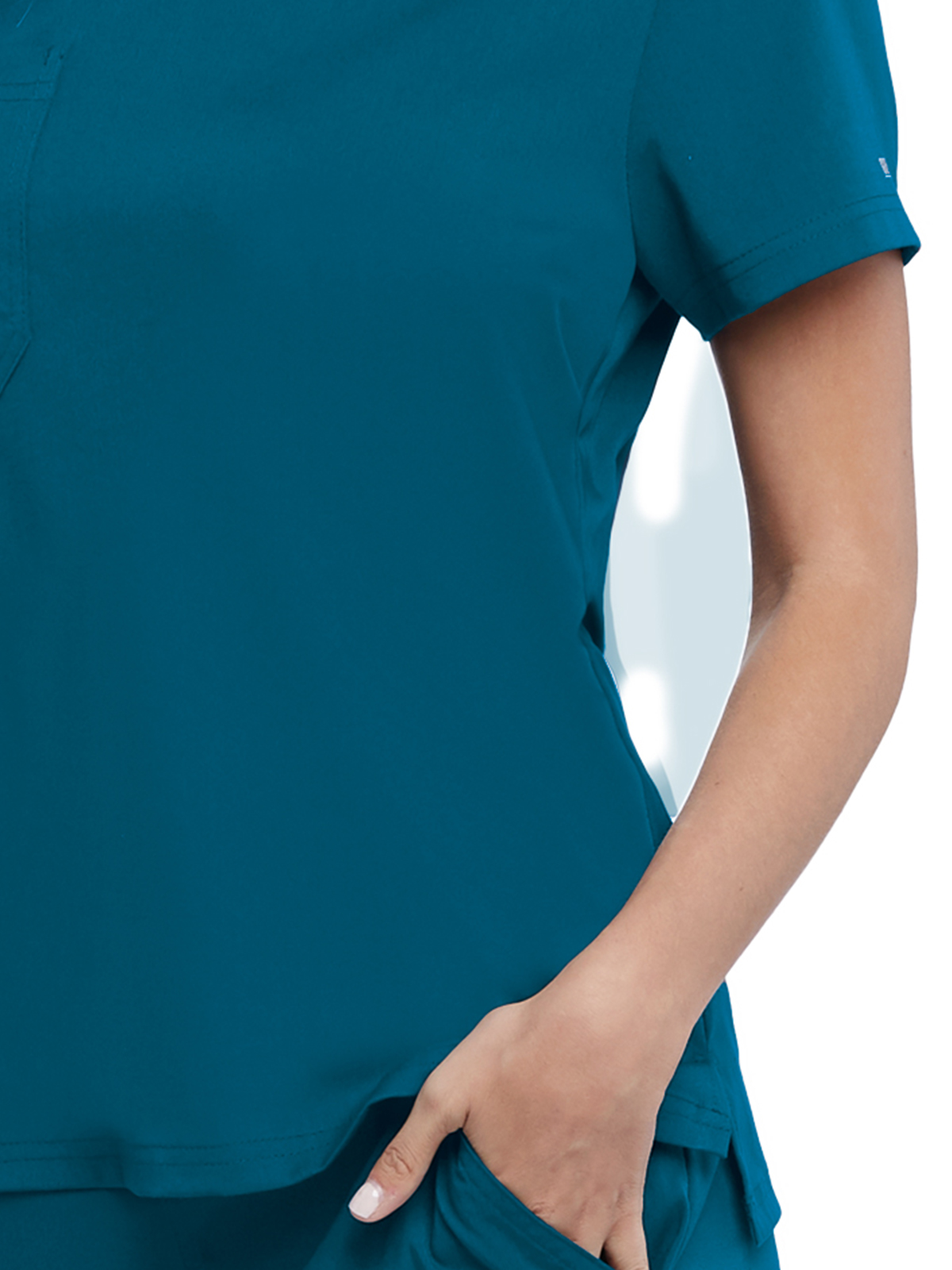 Grey's Anatomy Spandex Stretch - Women's One-Pocket Bree Tuck-In Scrub Top 14