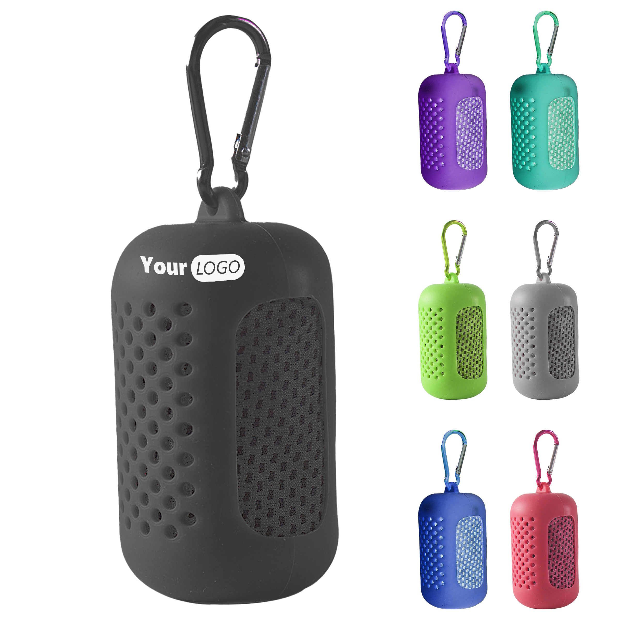 Polyester Quick-Dry Cooling Towel With Compact Carrying Case 2
