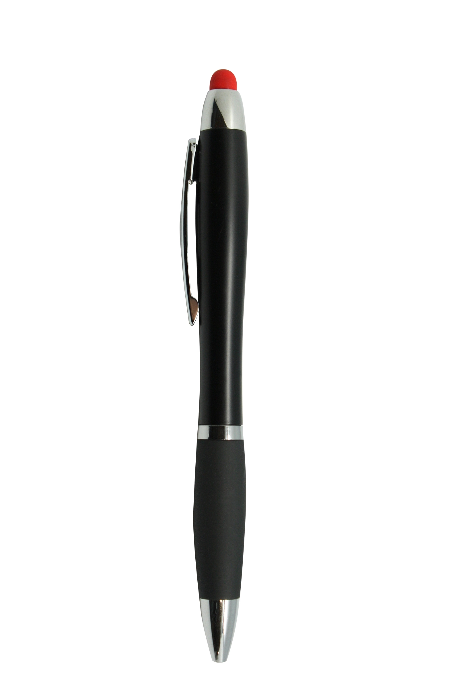 Curvy Plastic Stylus Pen w/Light UP Engraving 15