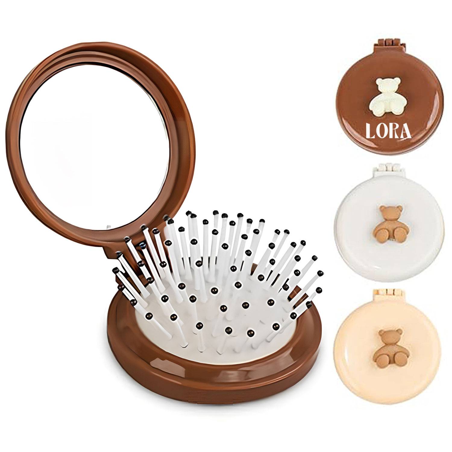 Cute Mini Carry-on Air Cushion Comb folding-hair-brush 10