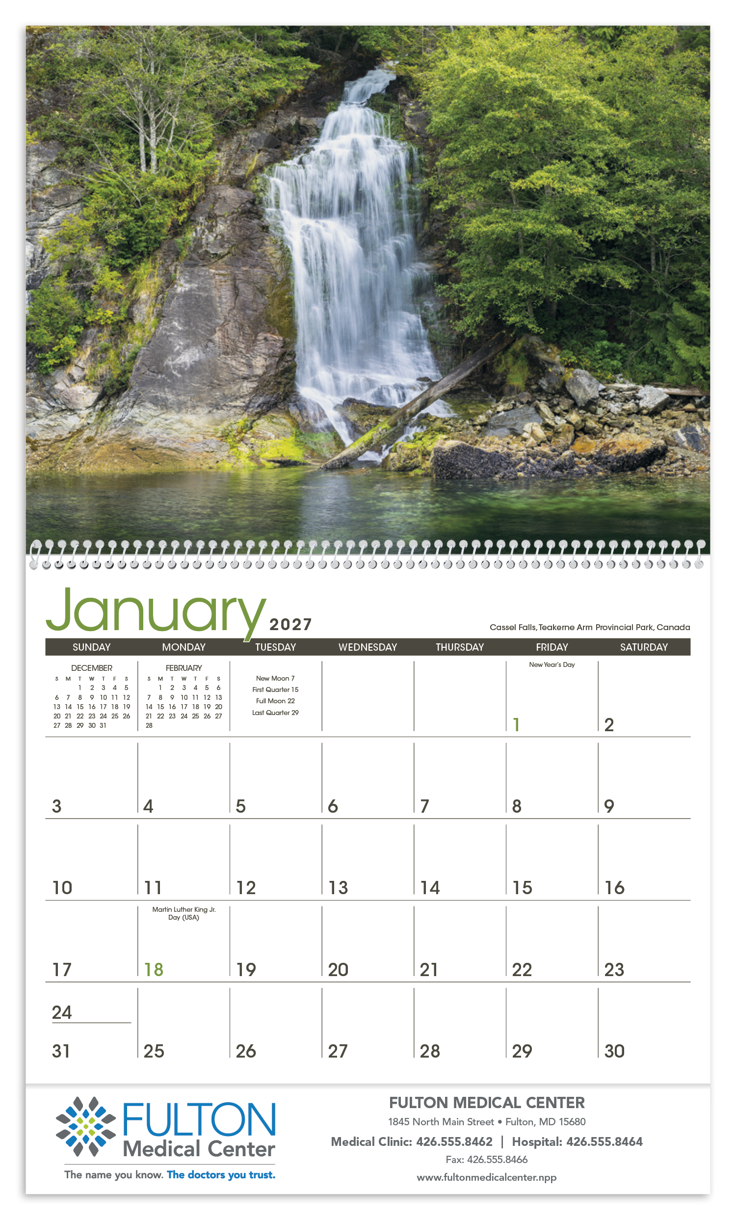 Triumph® Calendars Waterfalls Calendar 62