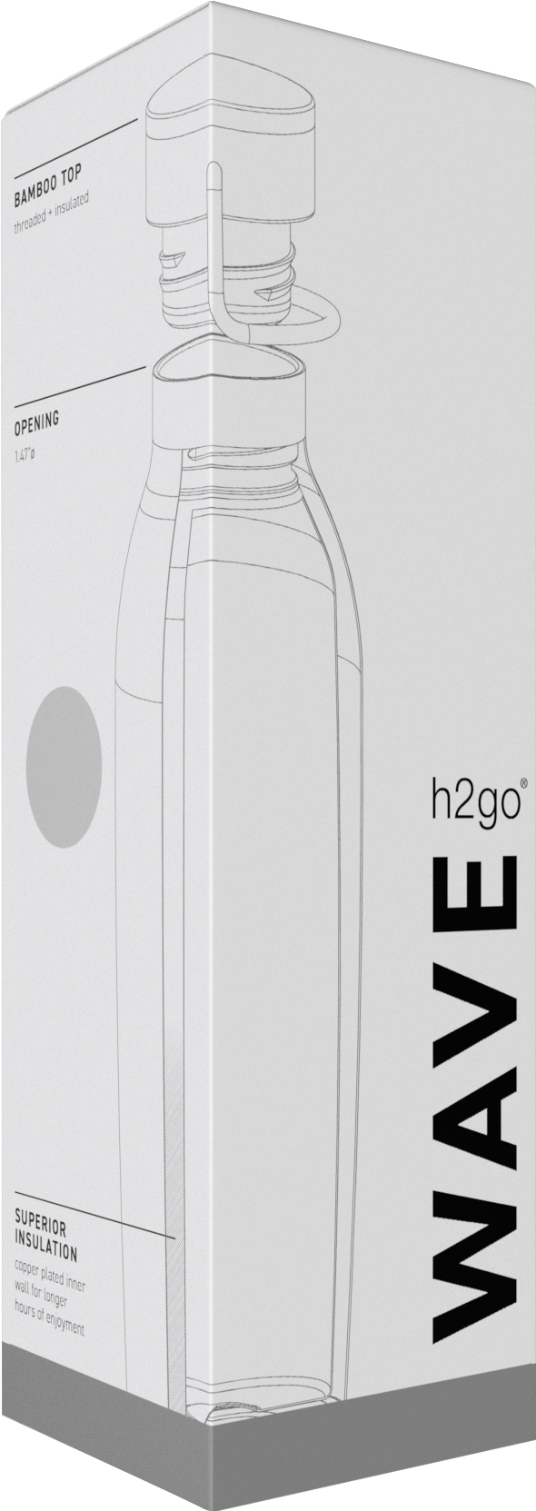 20.9 oz h2go wave, custom water bottle with logo imprint 11