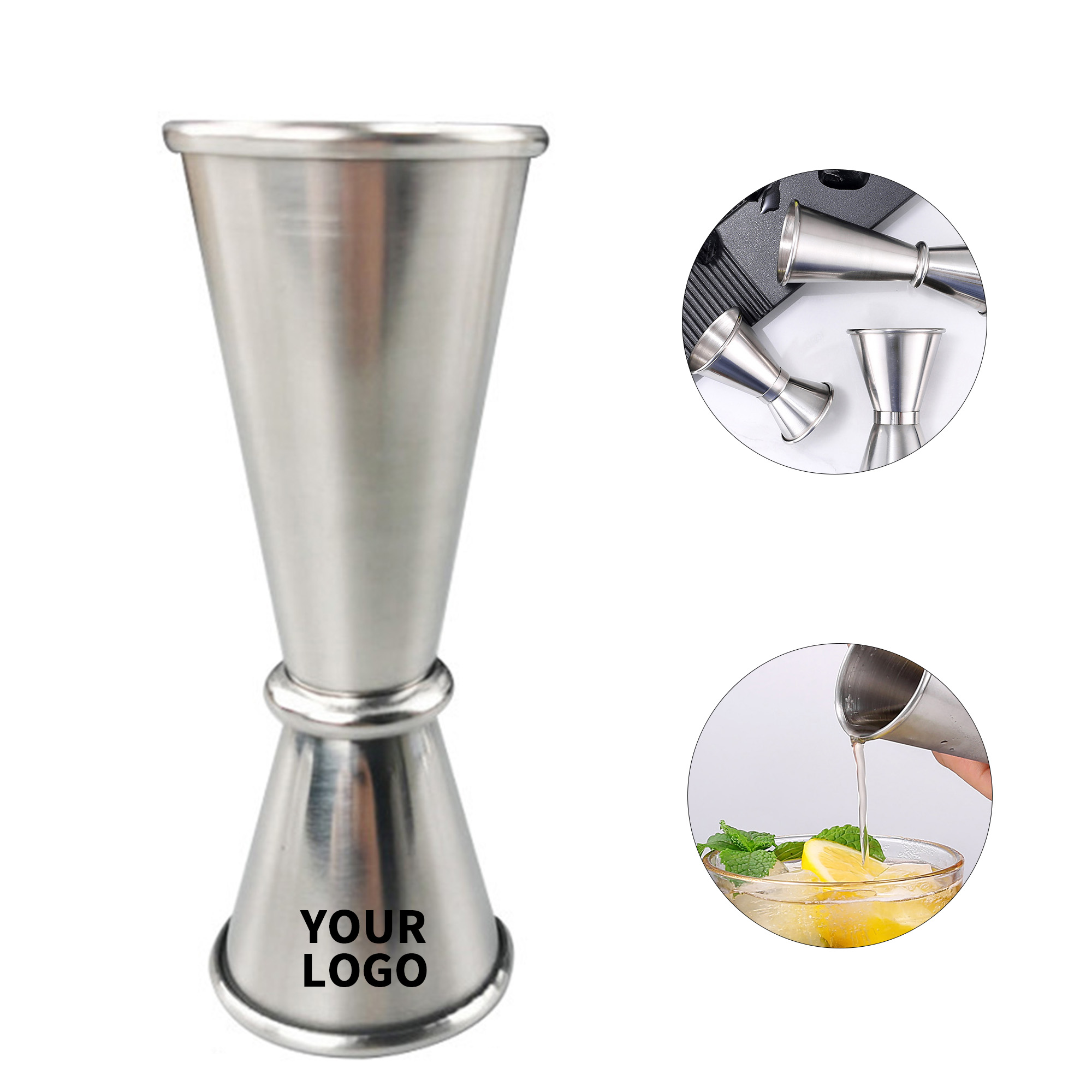 Stainless Steel Double Cocktail Jigger Measuring Cup 1