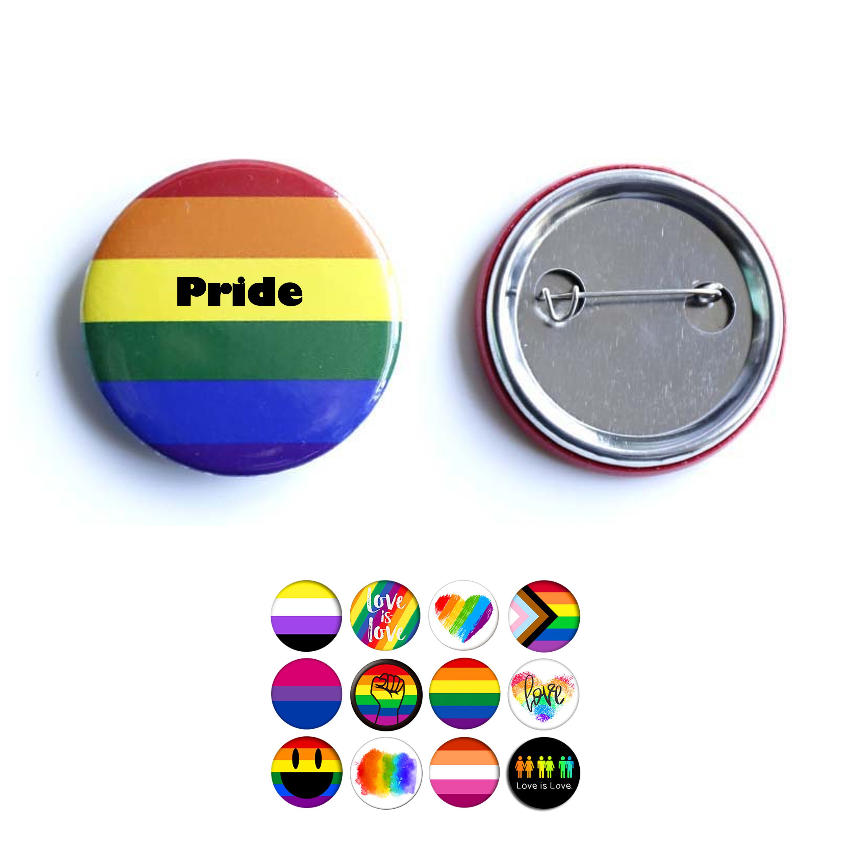 Custom Pride Round Button 5