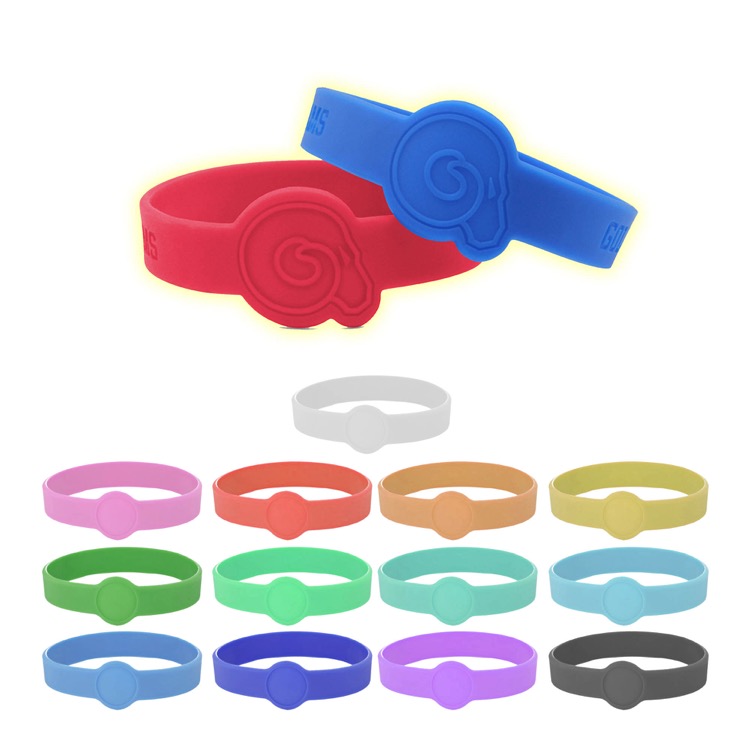 Neon Glow Silicone Wrist Band Custom Design 7