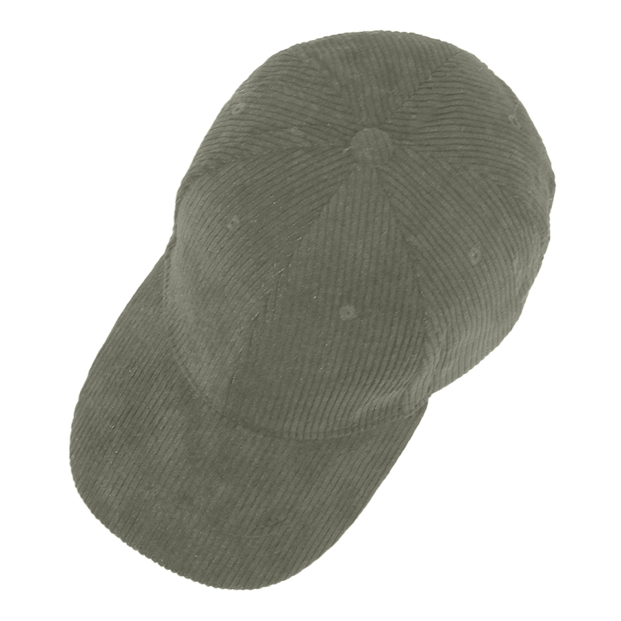 Stock Corduroy 6-Panel Structured Cap w/ Metal Buckle 22