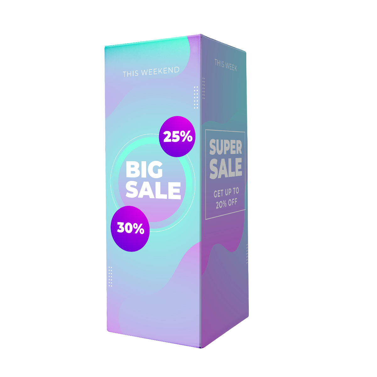 Pop-Up Tower Display - 36"x36"x94"h 2