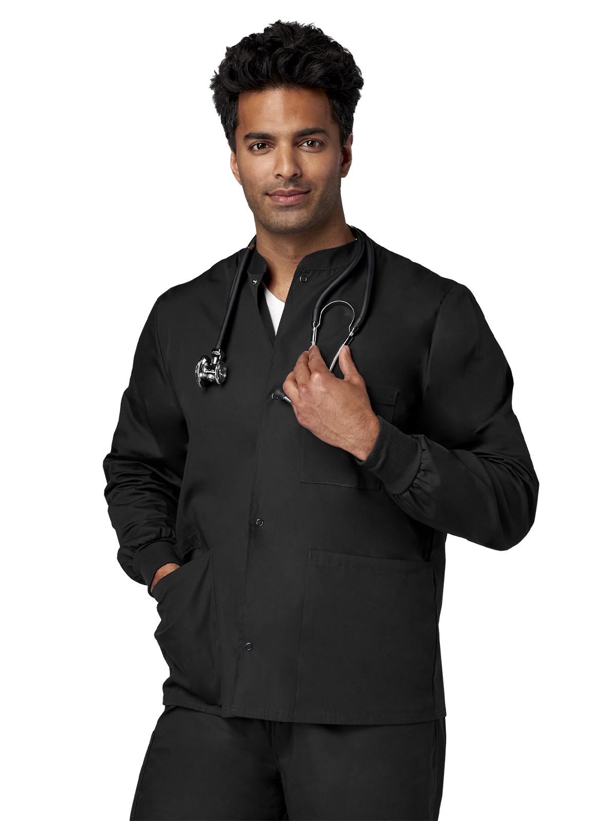 Fundamentals - Unisex 4-Pocket Snap Front Jacket 38