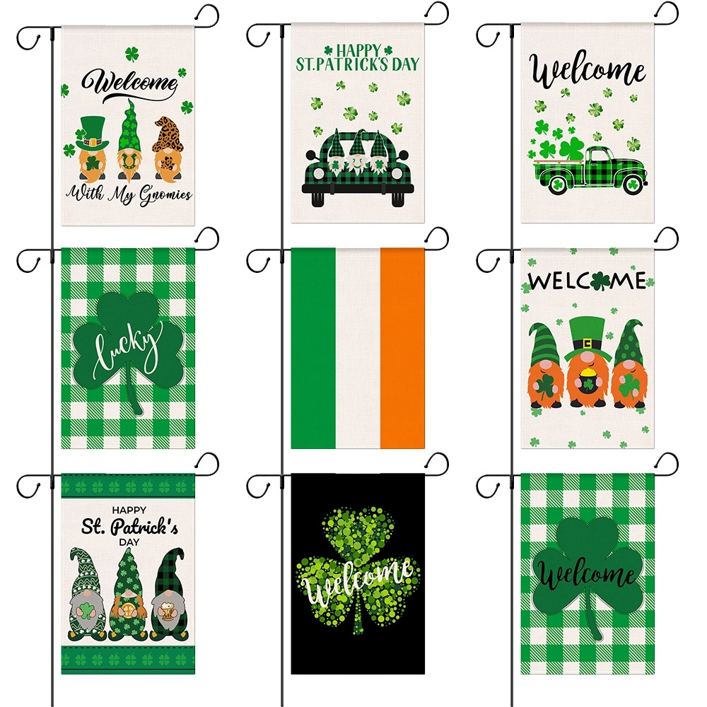 Happy St Patricks Day House Garden Flags 10