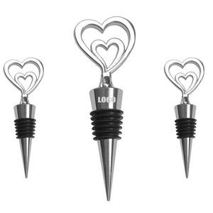 Beautiful Heart Flower Wine Cork Stopper 10