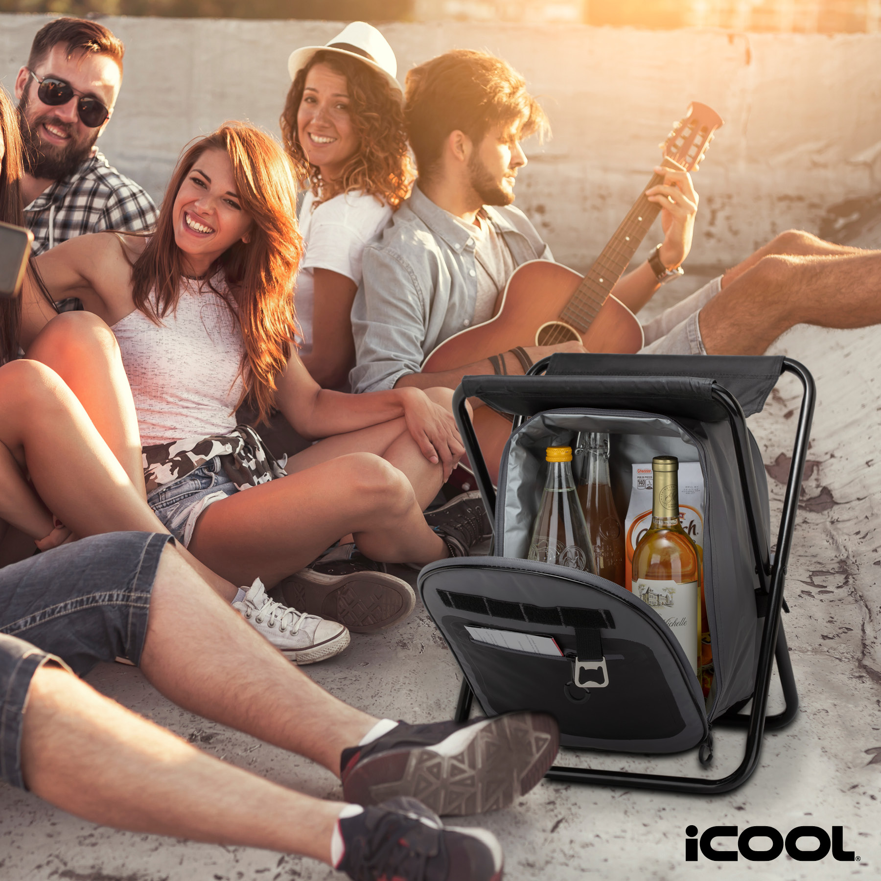 iCOOL® Cape Town 20-Can Capacity Backpack Cooler Chair 4