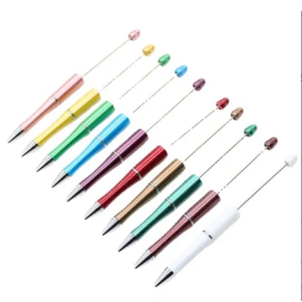 DIY Plastic Beadable Bead Ballpoint Ball Pen 8