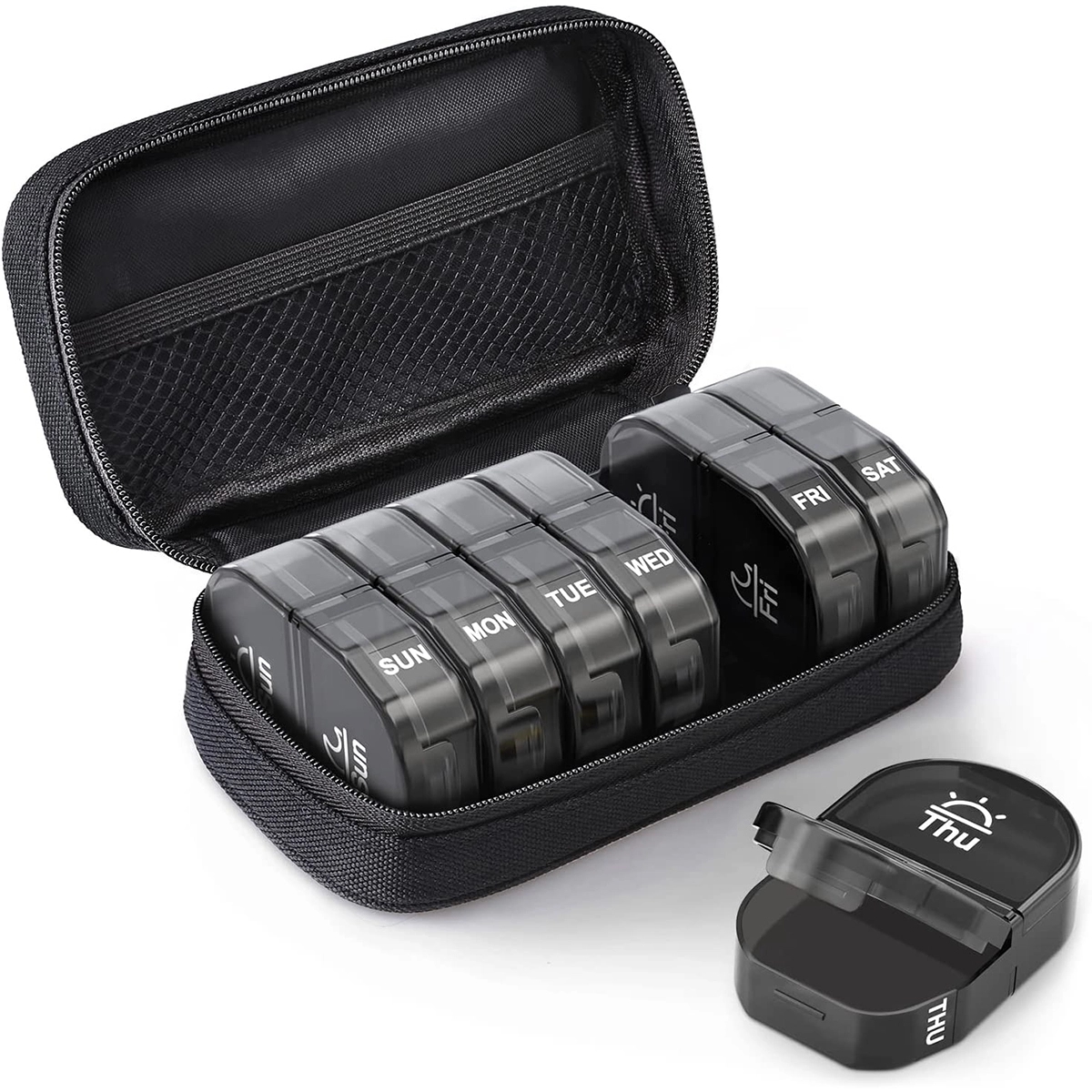 Canvas Bag Weekly Pill Organizer 1