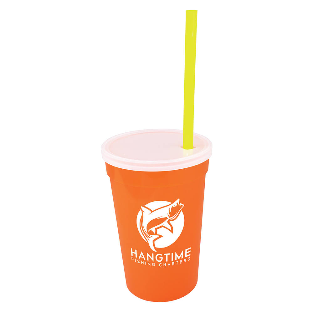 17 oz. Smooth Cup/Straw/Lid Set 1